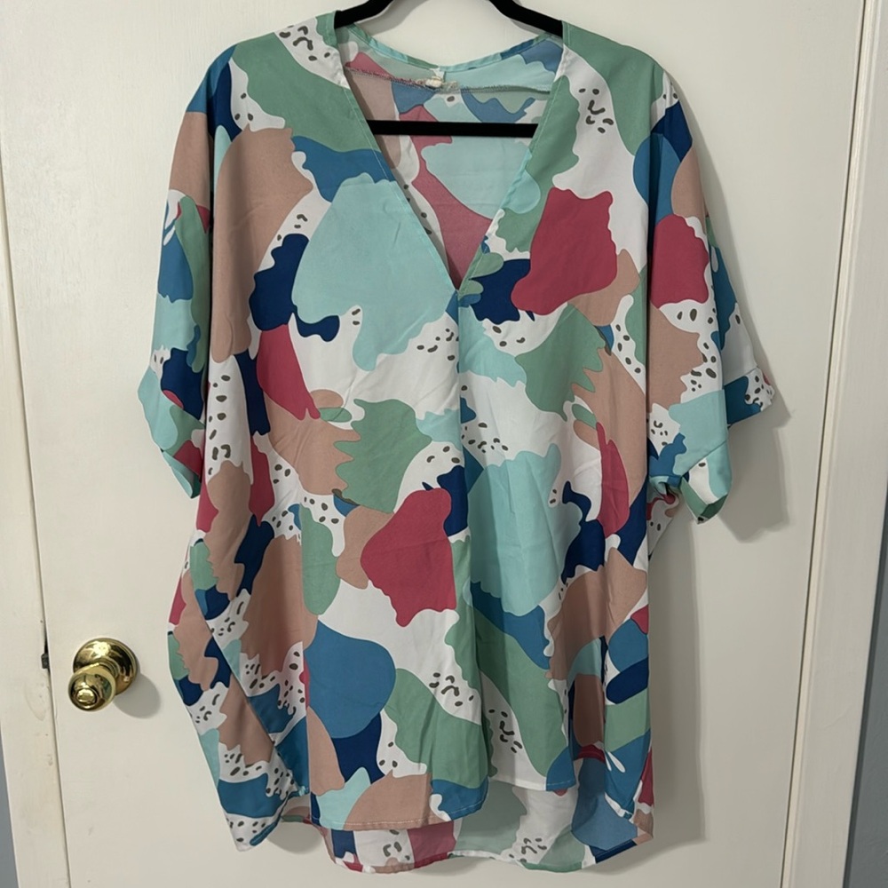Jodifl colorful abstract top